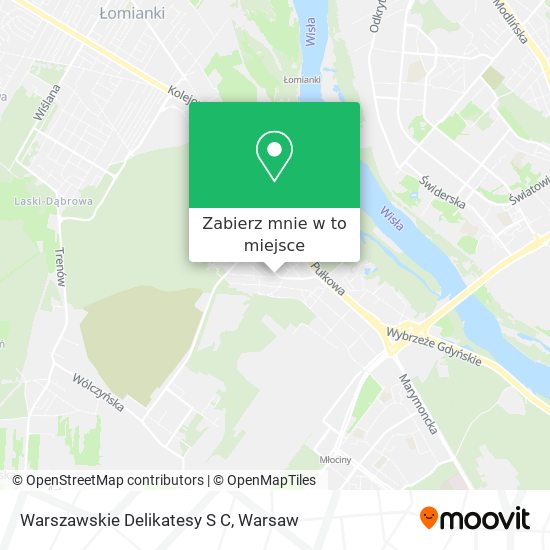 Mapa Warszawskie Delikatesy S C