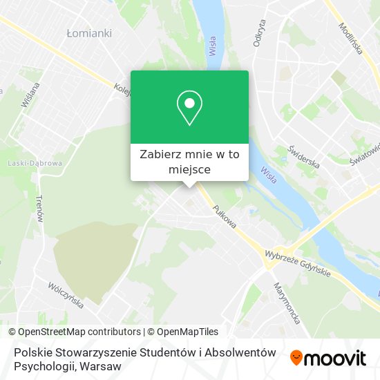 Mapa Polskie Stowarzyszenie Studentów i Absolwentów Psychologii