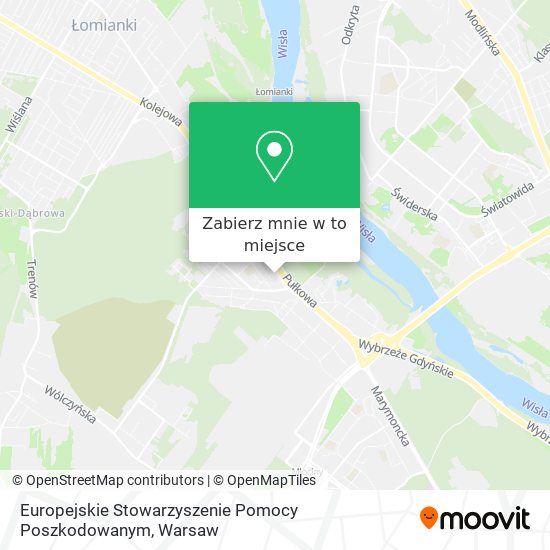 Mapa Europejskie Stowarzyszenie Pomocy Poszkodowanym