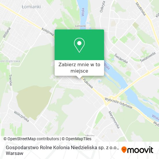 Mapa Gospodarstwo Rolne Kolonia Niedzieliska sp. z o.o.