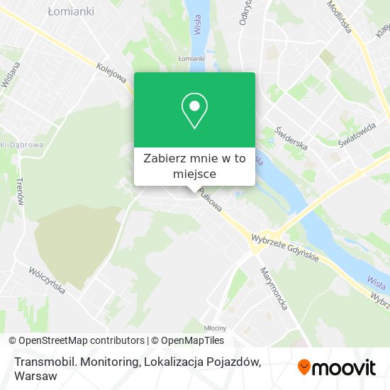 Mapa Transmobil. Monitoring, Lokalizacja Pojazdów