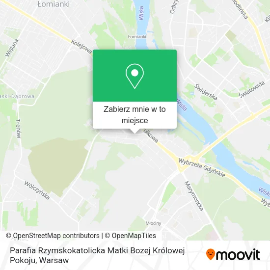 Mapa Parafia Rzymskokatolicka Matki Bozej Królowej Pokoju