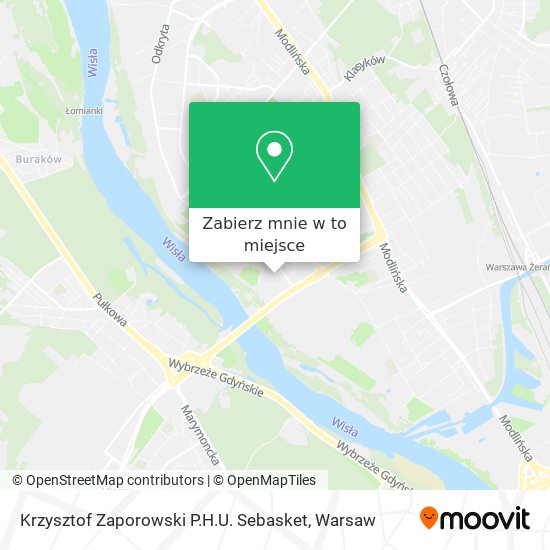 Mapa Krzysztof Zaporowski P.H.U. Sebasket