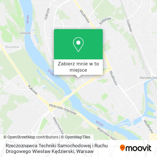 Mapa Rzeczoznawca Techniki Samochodowej i Ruchu Drogowego Wiesław Kędzierski