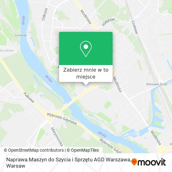 Mapa Naprawa Maszyn do Szycia i Sprzętu AGD Warszawa