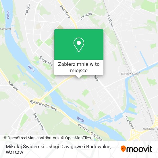 Mapa Mikołaj Świderski Usługi Dźwigowe i Budowalne