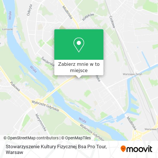 Mapa Stowarzyszenie Kultury Fizycznej Bsa Pro Tour