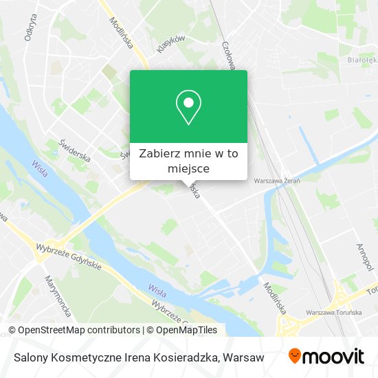 Mapa Salony Kosmetyczne Irena Kosieradzka