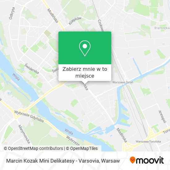 Mapa Marcin Kozak Mini Delikatesy - Varsovia