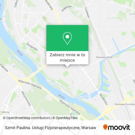 Mapa Szmit Paulina. Usługi Fizjoterapeutyczne