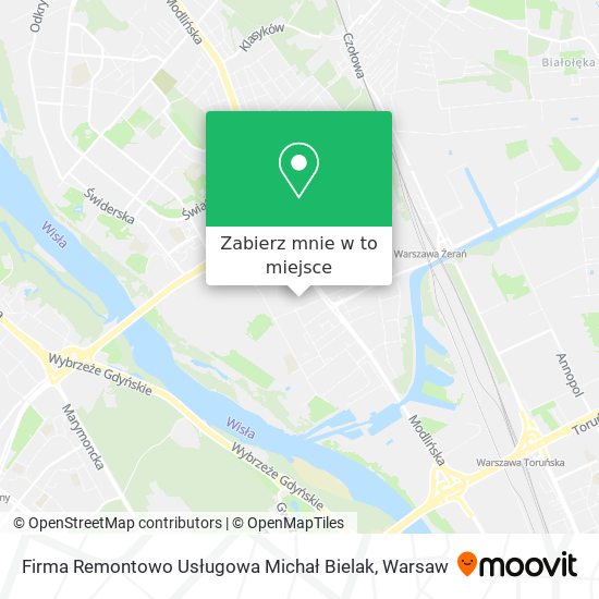 Mapa Firma Remontowo Usługowa Michał Bielak