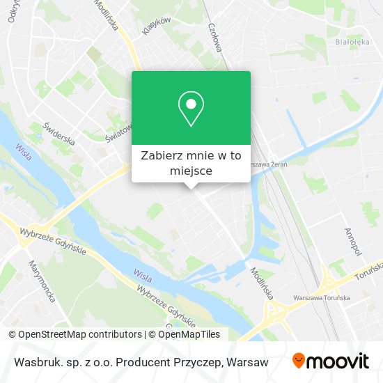 Mapa Wasbruk. sp. z o.o. Producent Przyczep