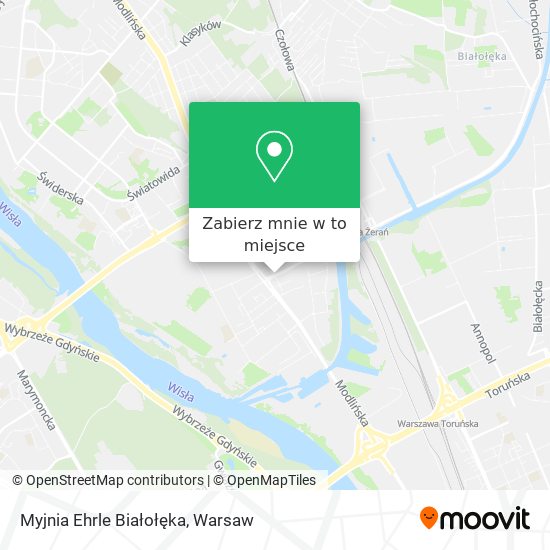 Mapa Myjnia Ehrle Białołęka