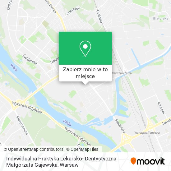 Mapa Indywidualna Praktyka Lekarsko- Dentystyczna Małgorzata Gajewska