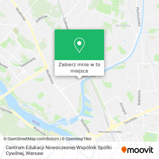 Mapa Centrum Edukacji Nowoczesnej-Wspólnik Spółki Cywilnej