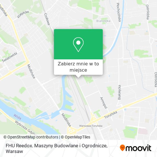 Mapa FHU Reedox. Maszyny Budowlane i Ogrodnicze