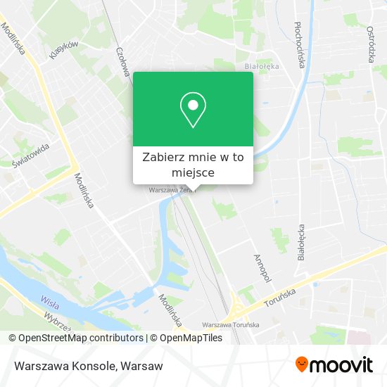 Mapa Warszawa Konsole