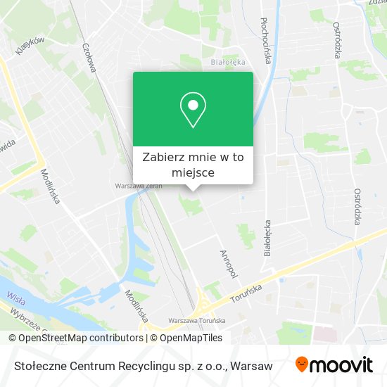 Mapa Stołeczne Centrum Recyclingu sp. z o.o.