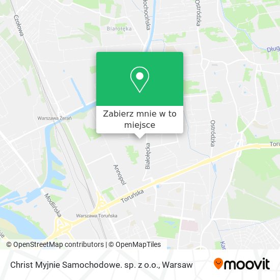 Mapa Christ Myjnie Samochodowe. sp. z o.o.