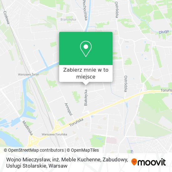 Mapa Wojno Mieczysław, inż. Meble Kuchenne, Zabudowy, Usługi Stolarskie