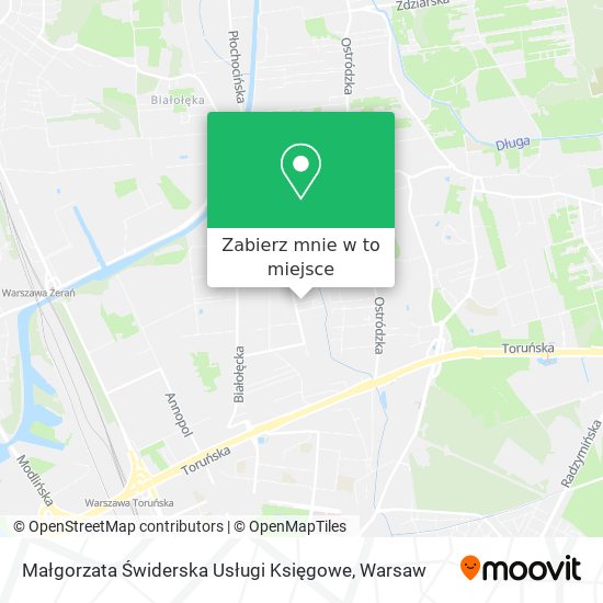 Mapa Małgorzata Świderska Usługi Księgowe