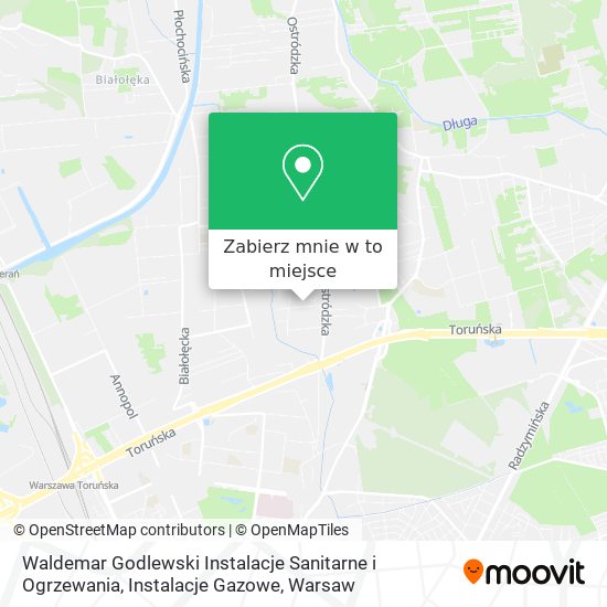 Mapa Waldemar Godlewski Instalacje Sanitarne i Ogrzewania, Instalacje Gazowe