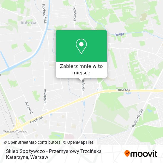 Mapa Sklep Spożywczo - Przemysłowy Trzcińska Katarzyna