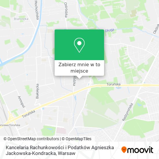 Mapa Kancelaria Rachunkowości i Podatków Agnieszka Jackowska-Kondracka