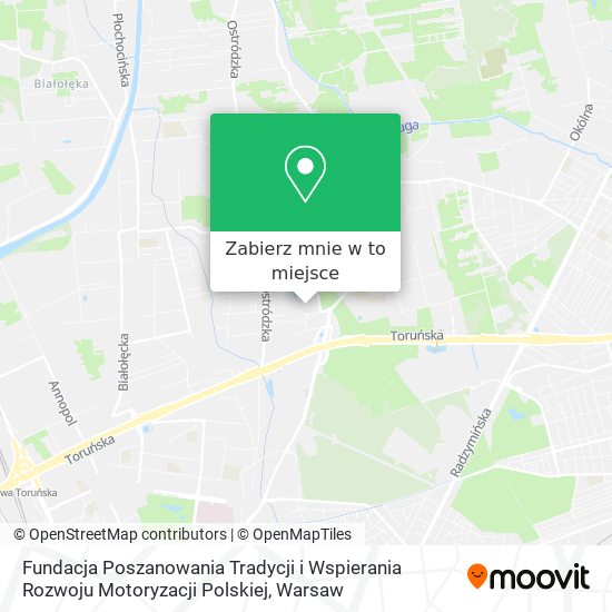 Mapa Fundacja Poszanowania Tradycji i Wspierania Rozwoju Motoryzacji Polskiej