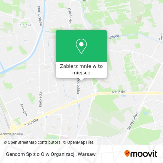 Mapa Gencom Sp z o O w Organizacji