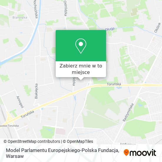 Mapa Model Parlamentu Europejskiego-Polska Fundacja