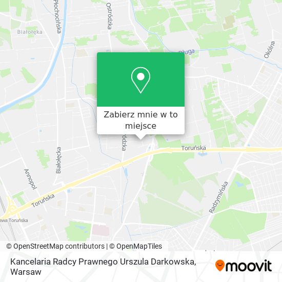 Mapa Kancelaria Radcy Prawnego Urszula Darkowska