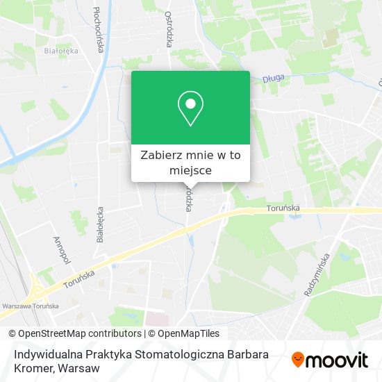 Mapa Indywidualna Praktyka Stomatologiczna Barbara Kromer