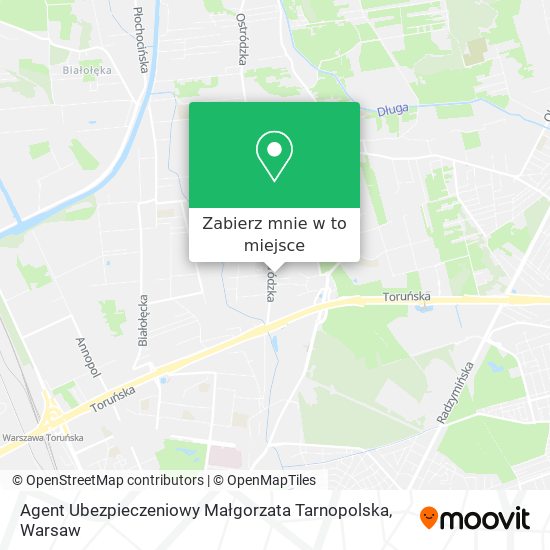 Mapa Agent Ubezpieczeniowy Małgorzata Tarnopolska