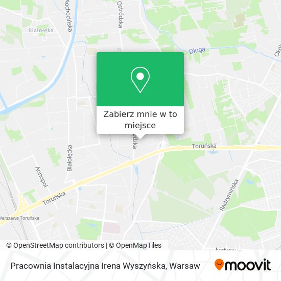 Mapa Pracownia Instalacyjna Irena Wyszyńska