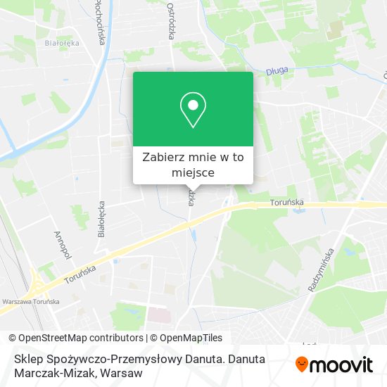 Mapa Sklep Spożywczo-Przemysłowy Danuta. Danuta Marczak-Mizak