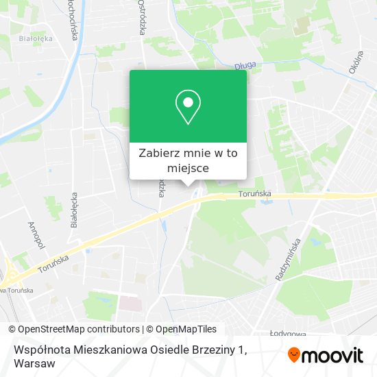 Mapa Współnota Mieszkaniowa Osiedle Brzeziny 1