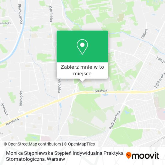 Mapa Monika Stępniewska Stępień Indywidualna Praktyka Stomatologiczna