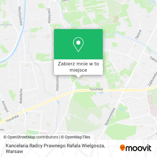 Mapa Kancelaria Radcy Prawnego Rafała Wielgosza