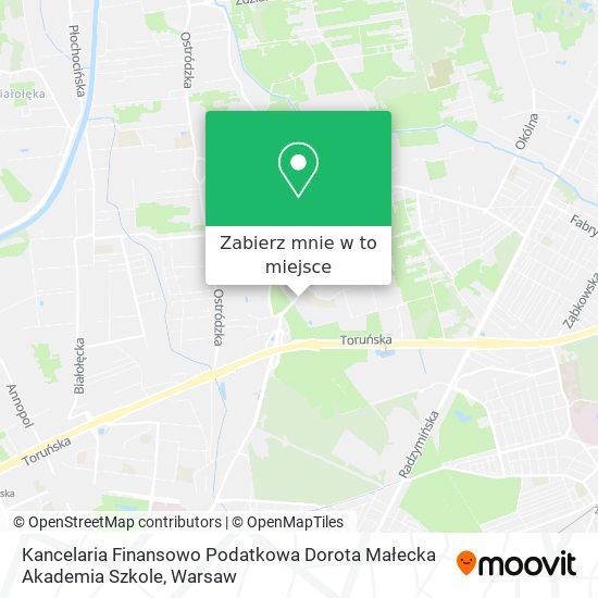 Mapa Kancelaria Finansowo Podatkowa Dorota Małecka Akademia Szkole