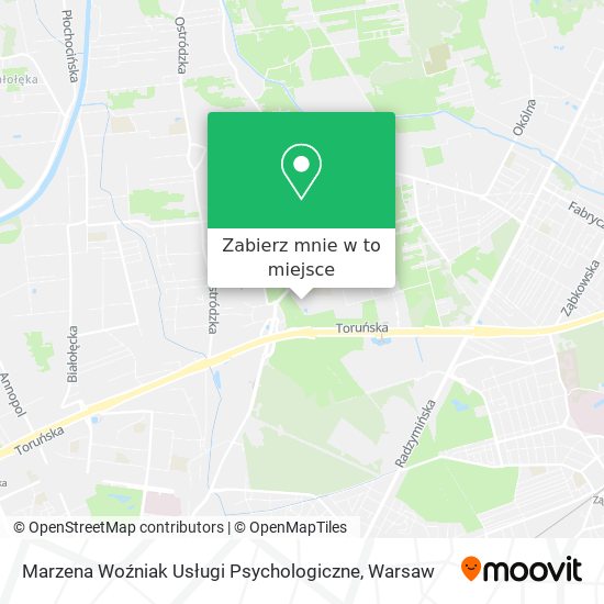 Mapa Marzena Woźniak Usługi Psychologiczne