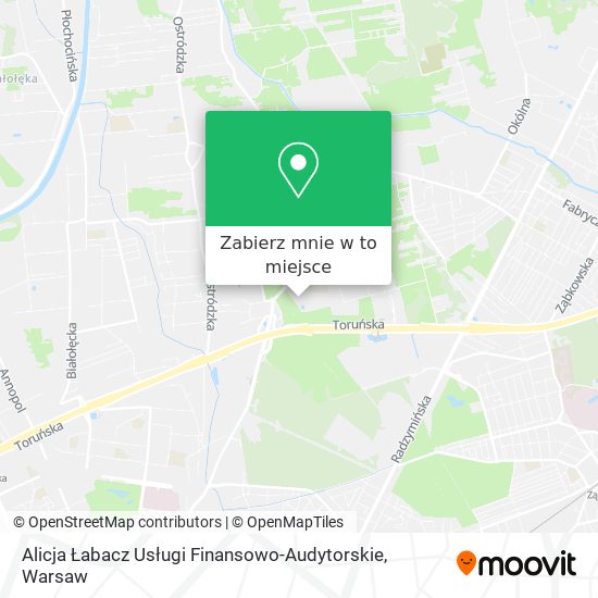 Mapa Alicja Łabacz Usługi Finansowo-Audytorskie