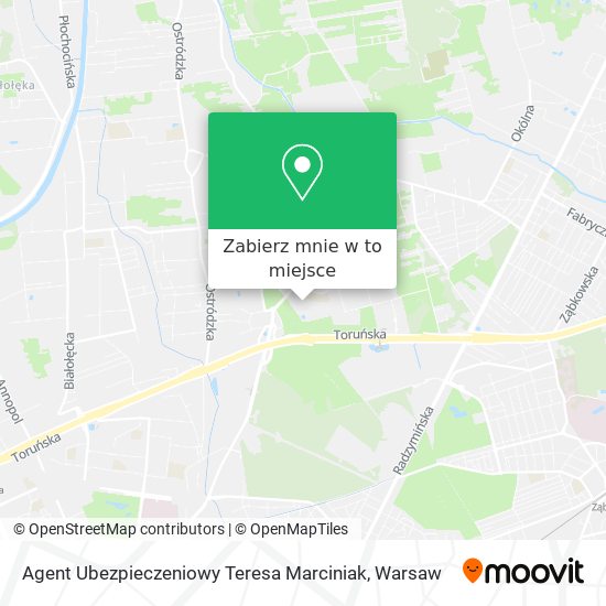 Mapa Agent Ubezpieczeniowy Teresa Marciniak