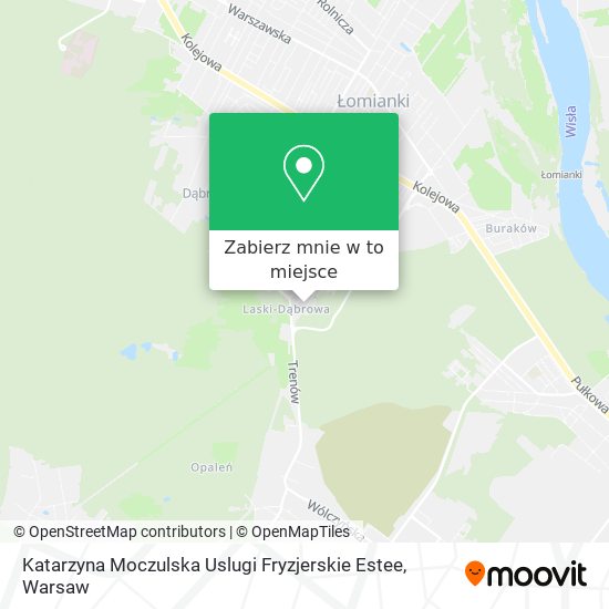 Mapa Katarzyna Moczulska Uslugi Fryzjerskie Estee