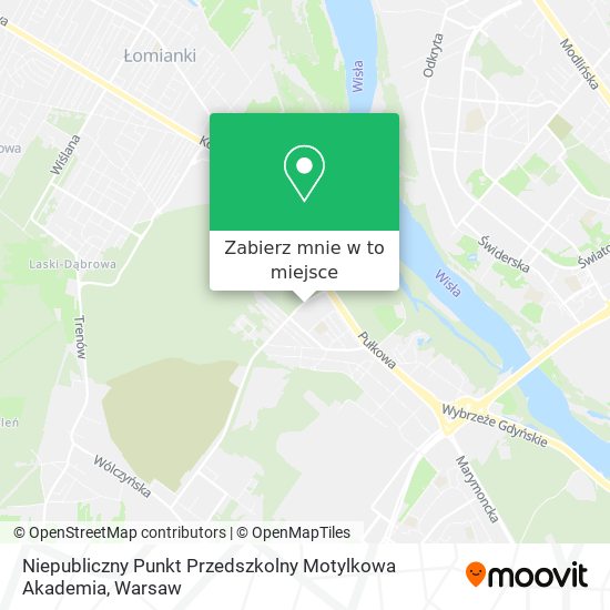 Mapa Niepubliczny Punkt Przedszkolny Motylkowa Akademia