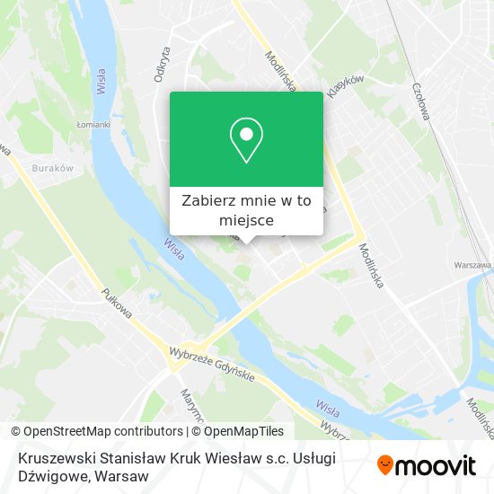 Mapa Kruszewski Stanisław Kruk Wiesław s.c. Usługi Dźwigowe