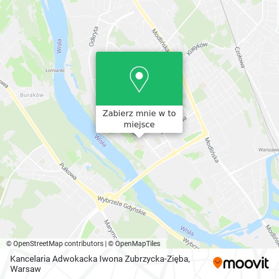 Mapa Kancelaria Adwokacka Iwona Zubrzycka-Zięba