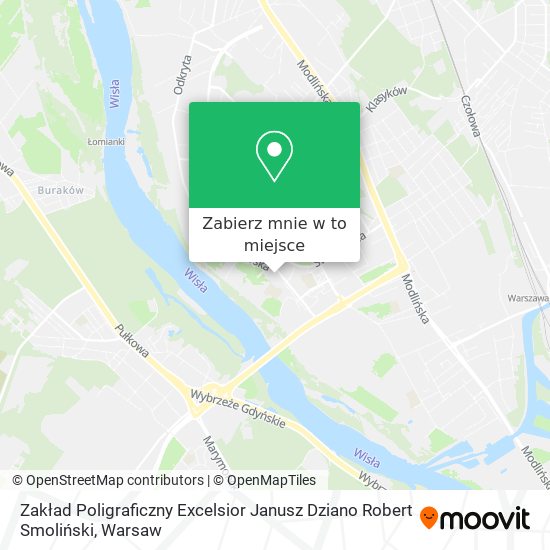 Mapa Zakład Poligraficzny Excelsior Janusz Dziano Robert Smoliński