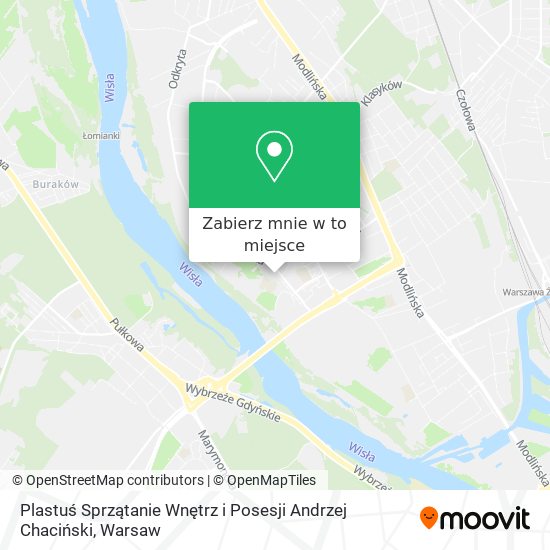 Mapa Plastuś Sprzątanie Wnętrz i Posesji Andrzej Chaciński