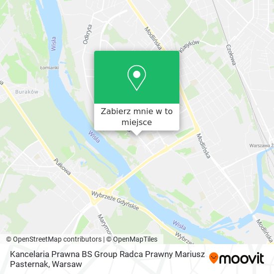 Mapa Kancelaria Prawna BS Group Radca Prawny Mariusz Pasternak